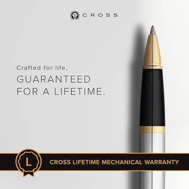 Cross Bailey Refillable Rollerball Pen Presented in a Premium Gift Box - Medium Point, Black Ink, Medalist - Image 3