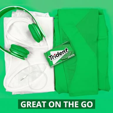 Trident Spearmint Sugar-Free Chewing Gum, 12 Packs of 14 Pieces (168 Total Pieces) - Image 11