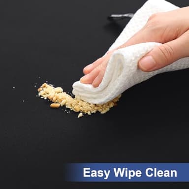 homing Square Table Cloth Cover, Waterproof Polyester Elastic Fitted Tablecloth, Washable Table Protector for Picnic, Camping, Outdoor (Black, 34" x 34") - Image 9