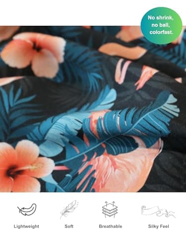 Men's Hawaiian Shirts Short Sleeve Floral Casual Button Down Shirts for Men - Image 4
