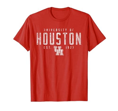 Houston Cougars Apparel Vintage Houston EST. 1927 Team Color T-Shirt