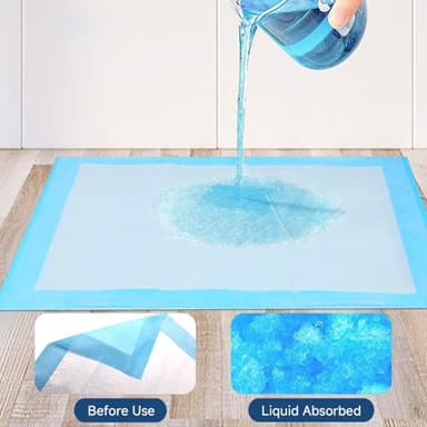 50 Count 28” x 34” XL Disposable Dog Pee Pads, Super Absorbent Leakproof Quick Drying Puppy Pee Pads for Dogs, Extra Large Disposable Dog Training Pads - Image 2