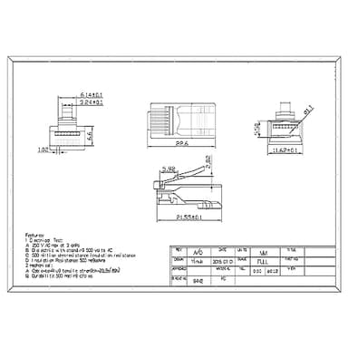 ZOERAX 100-Pack RJ45 Cat6 Pass Through Connector RJ45 Modular Plugs for Solid or Stranded UTP Cable - Image 8