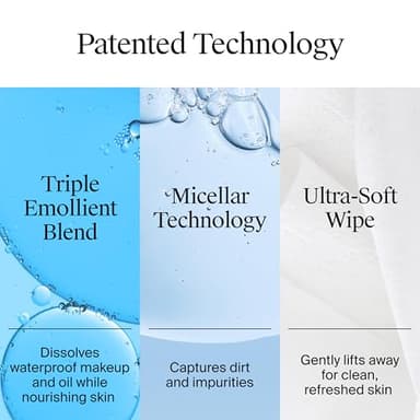 Neutrogena Makeup Remover Wipes Micellar Alcohol-Free Face Towelettes Remove Waterproof Mascara & Oil, Compostable 100% Plant-Based Cloth, Dermatologist & Ophthalmologist Tested, Twin Pack 2 x 25 ct - Image 5