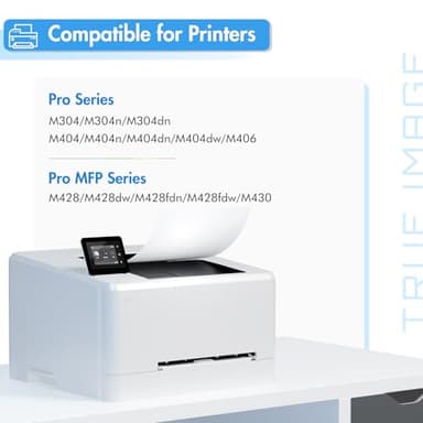 58A Toner Cartridge Black CF258A Compatible Replacement for HP 58A CF258A 58X CF258X M428fdw with Chip for HP Laserjet Pro MFP M428fdn M428dw Pro M404n M404dn M404dw M404 M428 Printer Ink 2 Pack - Image 2