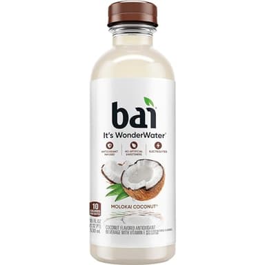 Bai Antioxidant Infused Water Beverage, Molokai Coconut, with Vitamin C and No Artificial Sweeteners, 18 Fluid Ounce Bottle, 12 Pack - Image 11