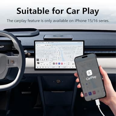 Ailawuu Car Carplay Charger Cable for iPhone 16/15 Plus/Pro/Pro Max,USB A to USB C Cable 3FT 2Pack,Car Fast Charging Cord for iPad 10th, iPad Pro 12.9/11,iPad Air 5th/4th(White) - Image 3