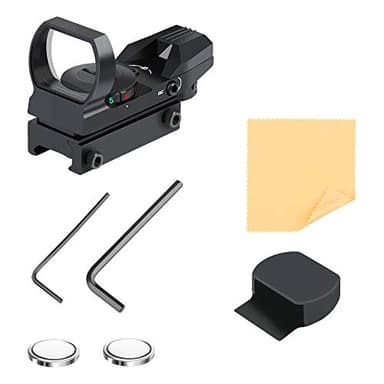 Feyachi Reflex Sight - Adjustable Reticle (4 Styles) Both Red and Green in One Red Dot Sight - Image 7