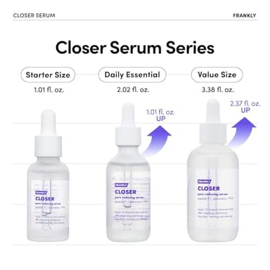 FRANKLY Closer Serum | Pore Minimizer Serum | 9 Peptides, Vegan Collagen, Adenosine, PHA | Korean Pore Minimizer for Glass Skin, Anti-Aging, Hydration, Elasticity | 1.01 fl oz - Image 3