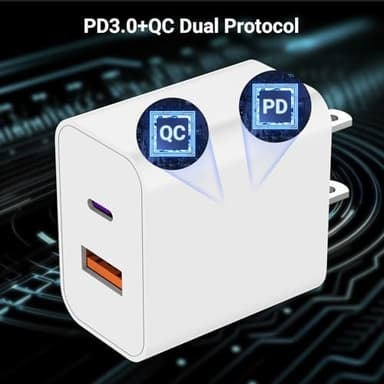USB C Charger iPhone Charger Fast Charging 3Pack 20W PD+QC3.0 USB A Dual Port Wall Charger Block with 6FT USB C to Lightning Cable Compatible with iPhone 14 Pro Max/13Pro/12/11/XS/XR/X - Image 2