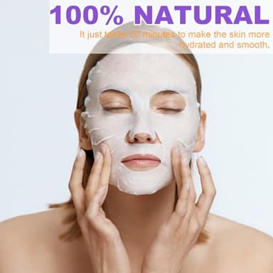 VESPRO 144 Pack Collagen Essence Sheet Facial Masks, Bulk Sheet Masks for Face, Hydrating Facial Masks for All Skin Types, Moisturizing and Soothing, Natural Skincare Spa Face Mask - Image 6