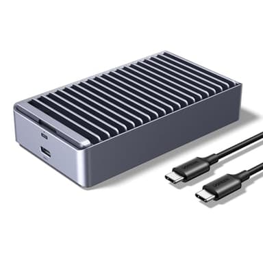 UGREEN 40Gbps M.2 NVMe Enclosure with Aluminum Double-Sided Fin Heat Dissipation, No Noise External SSD Case Compatible with Thunderbolt 4/3/USB4/3.2/2.0 M1 M2 Pro/Max (SSD Not Included) - Image 1