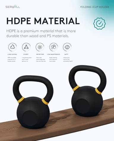 SERWALL Adirondack Chair with Cup Holders - Composite Adirondack Chairs Set of 4 HDPE Outdoor Chairs All Weather Use- Brown - Image 9