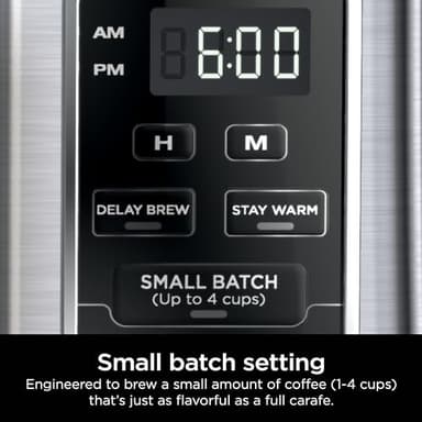 Ninja 12-Cup Programmable Coffee Brewer, 2 Brew Styles, Adjustable Warm Plate, 60oz Water Reservoir, Delay Brew - Black/Stainless Steel - Image 4