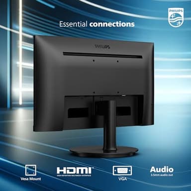 Philips New 24 inch Frameless Full HD (1920 x 1080) 100Hz Monitor, VESA, HDMI x1, VGA Port x1, Eye Care, 4 Year Advance Replacement Warranty, 241V8LB, Black - Image 6