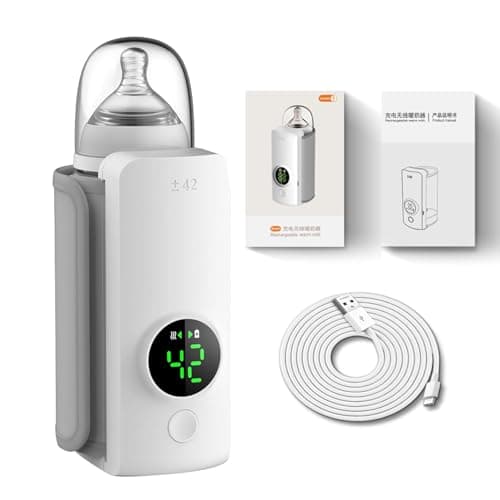 Fast Heating Portable Bottle Warmer,Travel-Easy,18W Fast Charging,6-Speed Temperature Control,Locked-in Nutrition,360 Degree Wrap Even Warming,Ensuring Baby Needs - Image 1