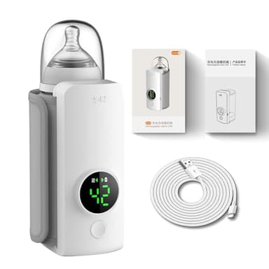 Fast Heating Portable Bottle Warmer,Travel-Easy,18W Fast Charging,6-Speed Temperature Control,Locked-in Nutrition,360 Degree Wrap Even Warming,Ensuring Baby Needs - Image 1