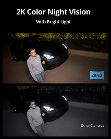 eufy Security S100 Wired Wall Light Cam (2-Pack), Security Camera Outdoor, 2K Camera with 1200 Lumen Light, Color Night Vision, Motion Activated Light, AI Smart Detection, IP65 Waterproof - Image 4