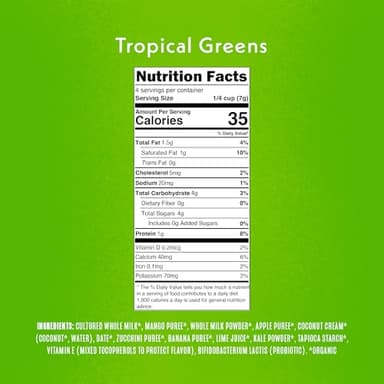 Once Upon A Farm Organic Smoothie Melts, Tropical Greens, No Added Sugar, Kosher, USDA Certified Organic, Non-GMO, 1 Ounce (Pack of 8) - Image 6