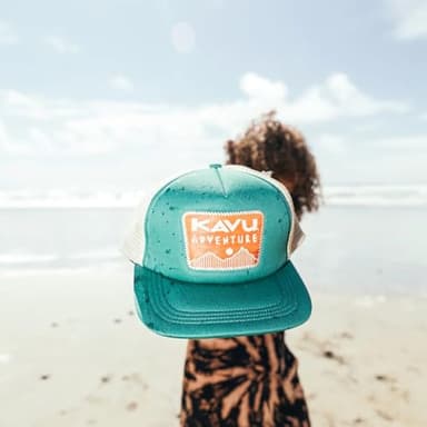 KAVU Foam Dome Five Panel Trucker Cap - Adventurine - Image 3