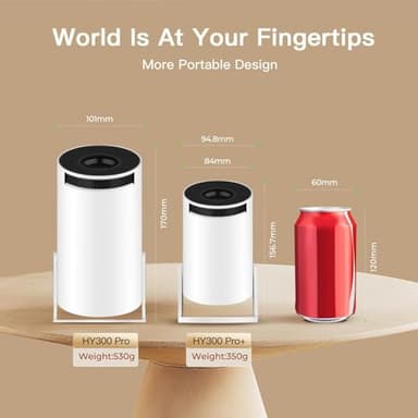Built-in Apps & 2025 Upgraded Smart Projector with Wi-Fi 6 & Bluetooth 5.4, 1080P 4K Support Full HD, Auto Keystone 360° Portable Home Cinema Mini Projector for iOS/Android OptiBarrel 005 - Image 7
