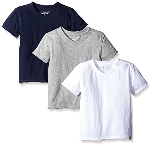 Burt's Bees Baby Boys Tees, Short Long Sleeve V-neck Crew Infant Top, 100% Cotton And Toddler T-Shirt Set, Multi 3-pack, 7 Years US - Image 1