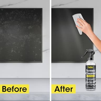 Screen Cleaner Spray 14oz (7oz x 2 Pack) - TV Screen Cleaner Spray and 2 Microfiber Cloths, Computer Screen Cleaner & Car Screen Cleaner for TV, Monitor, Laptop, MacBook, iPad and Electronic Devices - Image 3