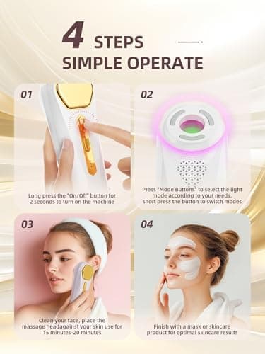 INTEO Facial Massager Tool, Beauty Device for Face and Full Body, Portable Face Lift Device for Skin Care, Against Dullness, Neck Massager for Women - Image 5