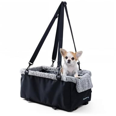 Rumi Pawz Premium Dog Car Seat for Small Pets – Safe & Secure Travel Seat with Sturdy Design, Adjustable Straps & Storage Pockets – Ideal for Small Dogs & Cats! - Image 1