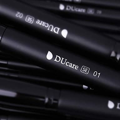 DUcare Professional Makeup Brushes Set 27Pcs Makeup Brush Set Premium Synthetic Kabuki Foundation Blending Face Powder Blush Concealers Eye Shadows Brushes - Image 8