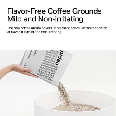 pidan Tofu Cat Litter with Recycled Coffee Grounds,Clumping,Flushable,Ultra Absorbent and Fast Drying, 100% Natural Ingredients Litter,Really Dust-Free,Less Scattering (5.3lb×1bag) - Image 3