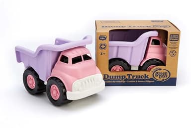 Green Toys Dump Truck in Pink Color - BPA Free, Phthalates Free Play Toys for Improving Gross Motor, Fine Motor Skills. Play Vehicles - Image 4
