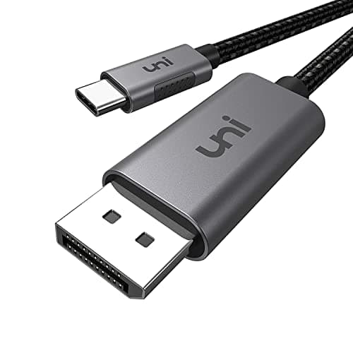 uni USB C to Displayport Cable 4K 60HZ, 6ft - 2 Pack, Sturdy Aluminum USB Type-C to DisplayPort Cable [Thunderbolt 3/4 Compatible] for MacBook Pro/Air, Chromebook - Image 1