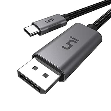 uni USB C to Displayport Cable 4K 60HZ, 6ft - 2 Pack, Sturdy Aluminum USB Type-C to DisplayPort Cable [Thunderbolt 3/4 Compatible] for MacBook Pro/Air, Chromebook - Image 1