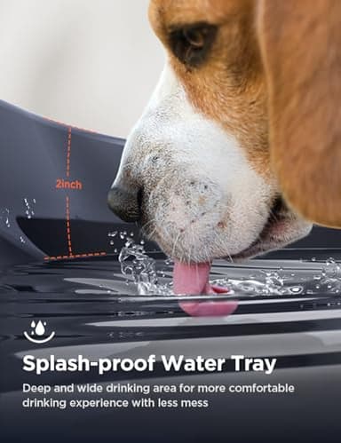 7L/1.8Gal Dog Water Fountain for Large Dog, FEELNEEDY Dog Water Bowl Dispenser Pet Water Fountain, Water Dispenser for Dogs with Ultra Quiet Pump for Multiple Cats, Dogs, Pets (FN-W05, Blue) - Image 3