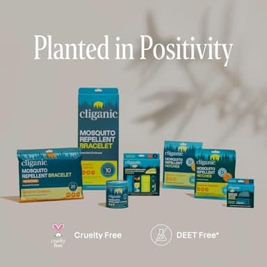 Cliganic 20 Pack Mosquito Repellent Bracelets for Adults & Kids - Natural DEET-Free Bands, Individually Wrapped - Image 6