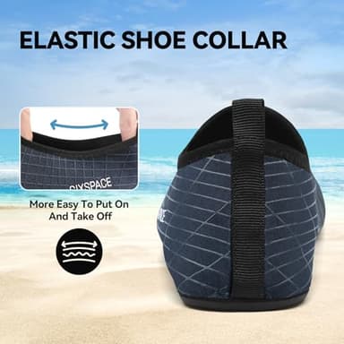 Sixspace Water Shoes for Women Men Aqua Socks Swim Shower Beach Barefoot Pool Quick-Dry Non Slip Lake Surf (EGUS058MXXZ490BL36) - Image 5