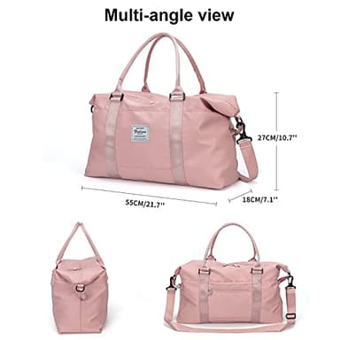 Travel Duffel Bag,Sports Tote Gym Bag,Shoulder Weekender Overnight Bag for Women - Image 8