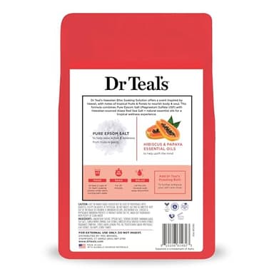 Dr Teal's Epsom Salt Magnesium Soak, Limited Edition Hawaiian Bliss, 3lbs - Image 9