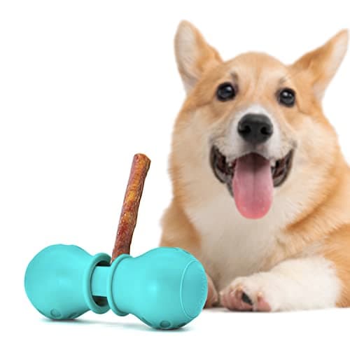 BoniVet Bully Stick Holder for Dogs, Chew Holder, Prevent Choking Safety Device (Green, Large) - Image 1