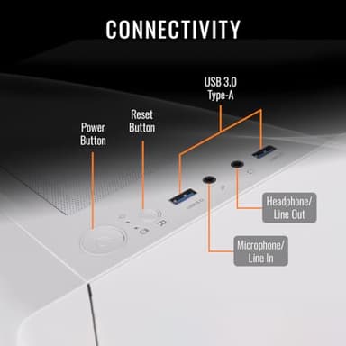 Thermaltake LCGS Quartz i1460 Gaming Desktop (Intel Core™ i5-14400F, ToughRam DDR4 3600Mhz 16GB RGB Memory, NVIDIA GeForce® RTX 5060, 1TB NVMe M.2, WiFi, Windows 11) S2QT-B760-560-LCS - Image 4