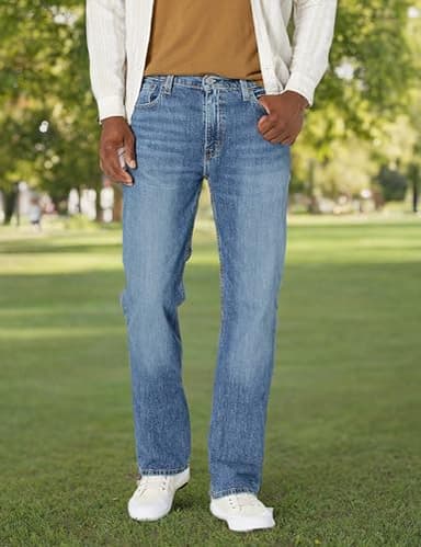 Levi's Men's 527 Slim Bootcut Fit Jeans, Blue Tunes-Medium Indigo, 36W x 32L - Image 5