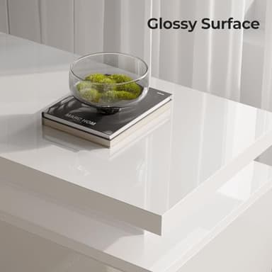 Rolanstar Fireplace TV Stand with Led Lights and Power Outlets, TV Stand Mount with 36" Electric Fireplace, White Entertainment Center for 45/50/55/60/65/70 inch TVs, Modern TV Console for Living Room - Image 7