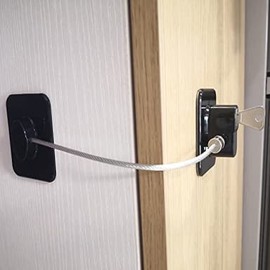 YEYA Upgraded Refrigerator Locks 4 Pack, Baby Proof Cabinet Locks with Keys, Safety Cabinets Door for Toddler - Image 9