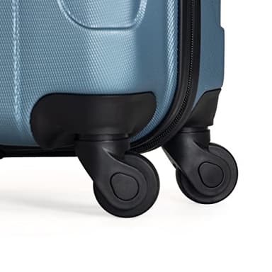 Kenneth Cole REACTION Out of Bounds Lightweight Hardshell 4-Wheel Spinner Luggage, Granite Blue, 28-Inch Checked - Image 9