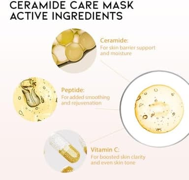 #OOTD Hydrating Soothing Sheet Masks Gift Set for Skincare, Korean Vegan Sheet Mask for Dry, Sensitive Skin, Calming, Smoothing, Brightening, Collagen, Ceramide, Cica, Hyaluronic Acid 30EA - Image 5