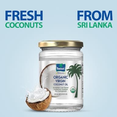 Parachute Naturalz Virgin Coconut Oil | 100% Organic Cooking Oil, Hair Oil and Body Oil | Cold Pressed | USDA Certified |16 Fl. Oz | Glass Jar | Pack of 2 - Image 4