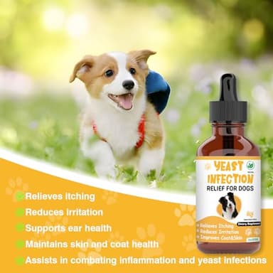 Natural Yeast Infection Treatment for Dogs,Supports Healthy Itch Relief,Inflammation Relief,Allergy Relief & More,Dog Ear Infection Treatment,Itch Relief for Dogs,Ear Infection Treatment for Dog - Image 3