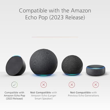 Made for Amazon Sleeve & Faceplate | Hearts, for Echo Pop - Image 3