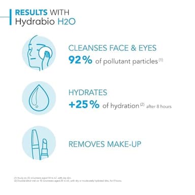 Bioderma - Hydrabio H2O - Micellar Water - Cleansing and Make-Up Removing - for Dehydrated Sensitive Skin , 16.91 Fl Oz (Pack of 1) - Image 4